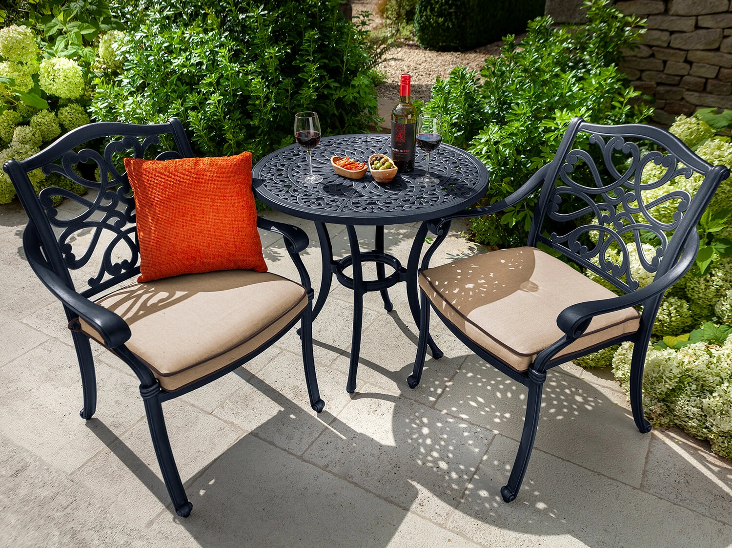 Hartman Capri Bistro Set In Bronze/Amber 1 Hartman Capri Bistro Set In Bronze/Amber