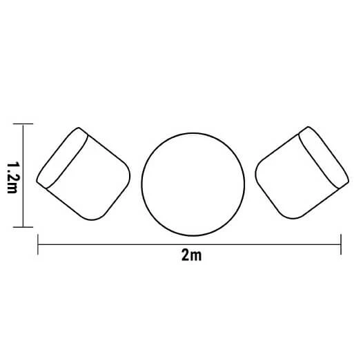 Hartman Capri Bistro Set In Bronze/Amber 3 Hartman Capri Bistro Set In Bronze/Amber - Image 3