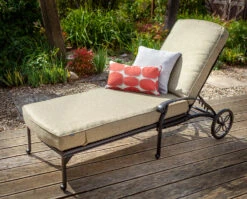 Hartman Capri Lounger In Bronze And Amber