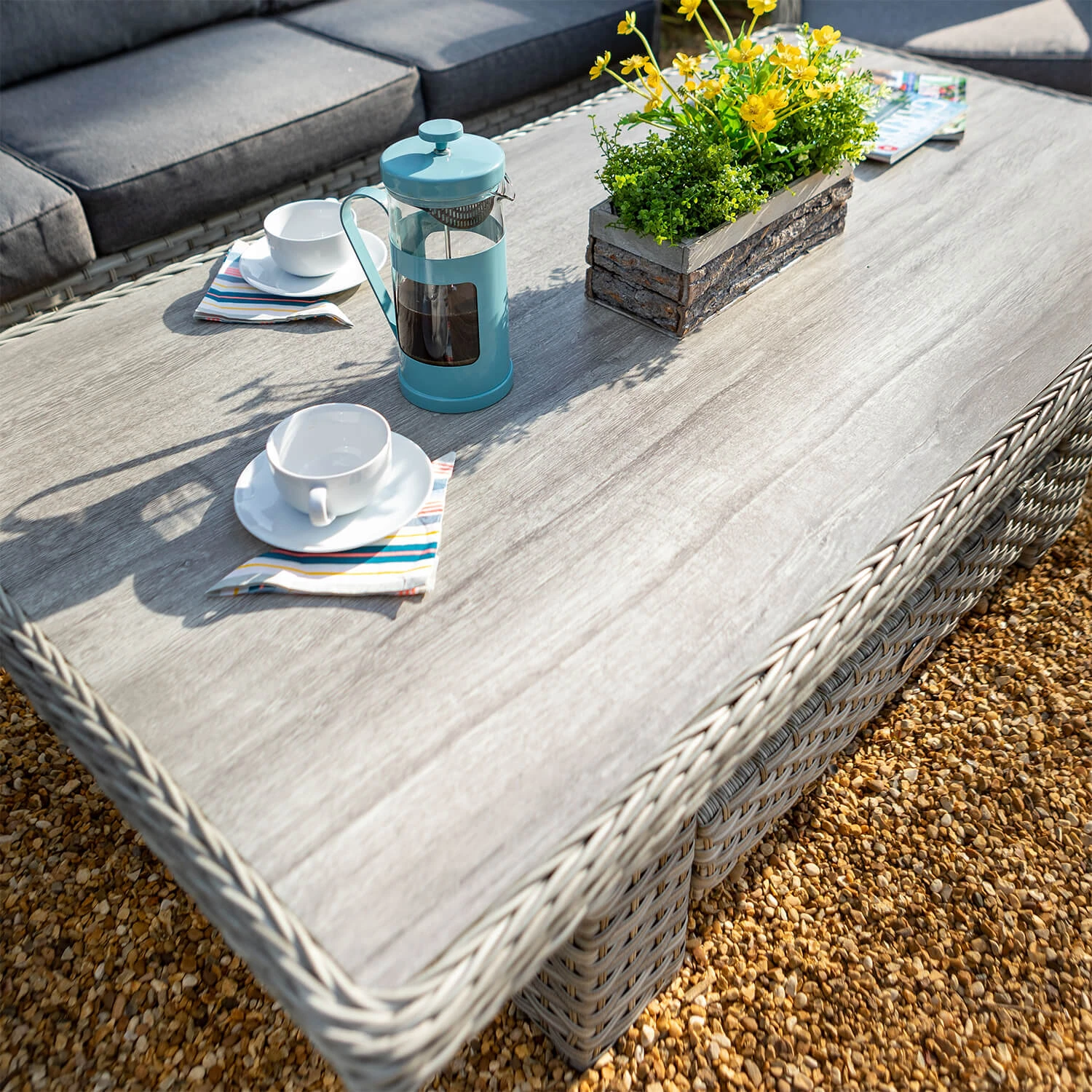 Hartman Heritage Tuscan 3 Seat Lounge Set In Ash / Slate 3 Hartman Heritage Tuscan 3 Seat Lounge Set In Ash / Slate - Image 3