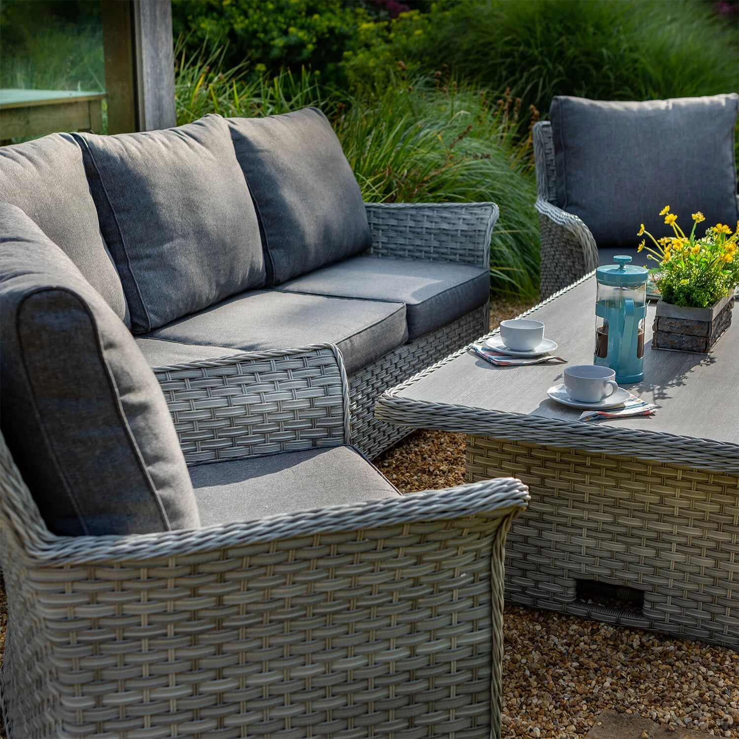 Hartman Heritage Tuscan 3 Seat Lounge Set In Ash / Slate 4 Hartman Heritage Tuscan 3 Seat Lounge Set In Ash / Slate - Image 4