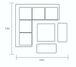 Hartman Heritage Grand Tuscan Square Corner Sofa Set In Ash / Slate 6 Hartman Heritage Grand Tuscan Square Corner Sofa Set In Ash / Slate -Cheap Hozelock || Kettler || Bosch Store l heritage corner dimentions 1