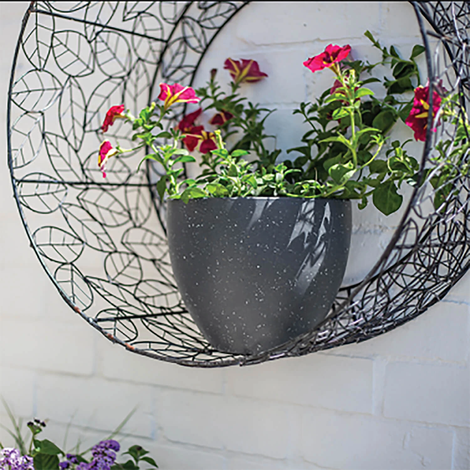 Kelkay Plant Avenue Stone Collection Medium Terrazzo Egg Pot In Black 1 Kelkay Plant Avenue Stone Collection Medium Terrazzo Egg Pot In Black