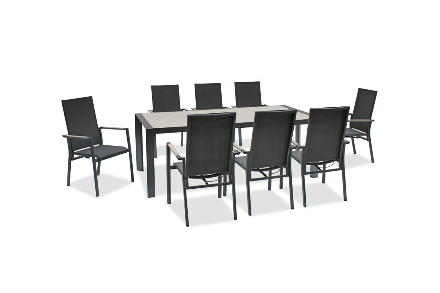 Kettler Surf Active 8 Seater Rectangular Dining Set In Iron Grey 6 Kettler Surf Active 8 Seater Rectangular Dining Set In Iron Grey - Image 6
