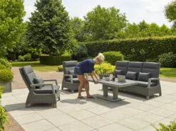 LIFE Aloha Sofa Lounge Set In Lava / Yacht Grey / Carbon 6 LIFE Aloha Sofa Lounge Set In Lava / Yacht Grey / Carbon -Cheap Hozelock || Kettler || Bosch Store l life aloha lounge set lava 2