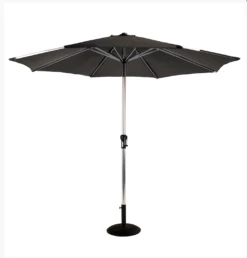 Hartman Luxury Round 3m Parasol - Dark Grey
