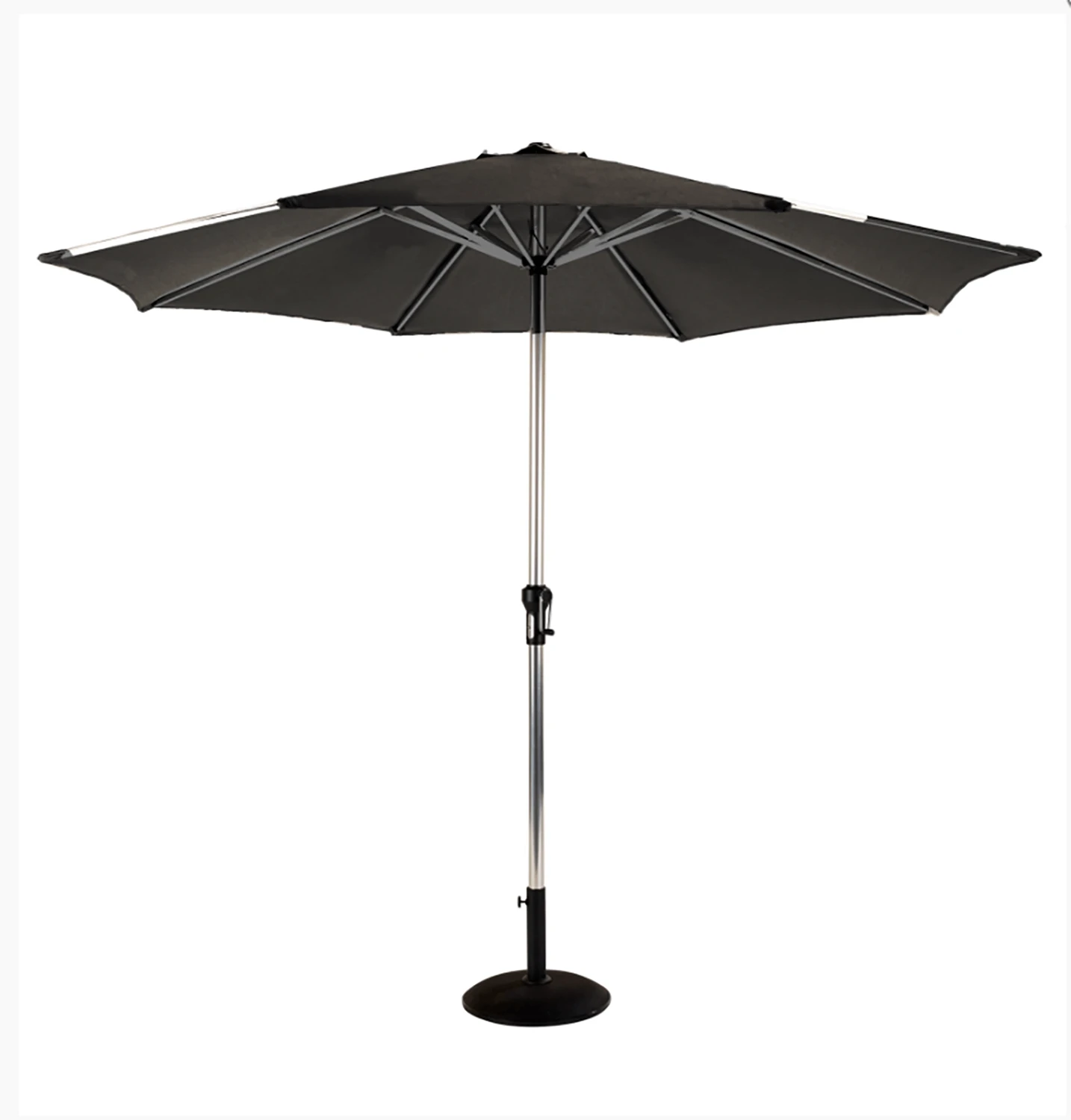 Hartman Luxury Round 3m Parasol - Dark Grey 1 Hartman Luxury Round 3m Parasol - Dark Grey