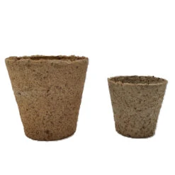 Nutley's 6cm And 8cm Round Jiffy Peat-Free Fibre Plant Pots Duo (25 Of Each)