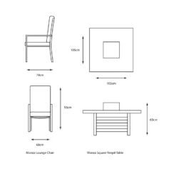 LG Monza Relaxer Set With Gas Firepit Table 11 LG Monza Relaxer Set With Gas Firepit Table -Cheap Hozelock || Kettler || Bosch Store l monza SET15