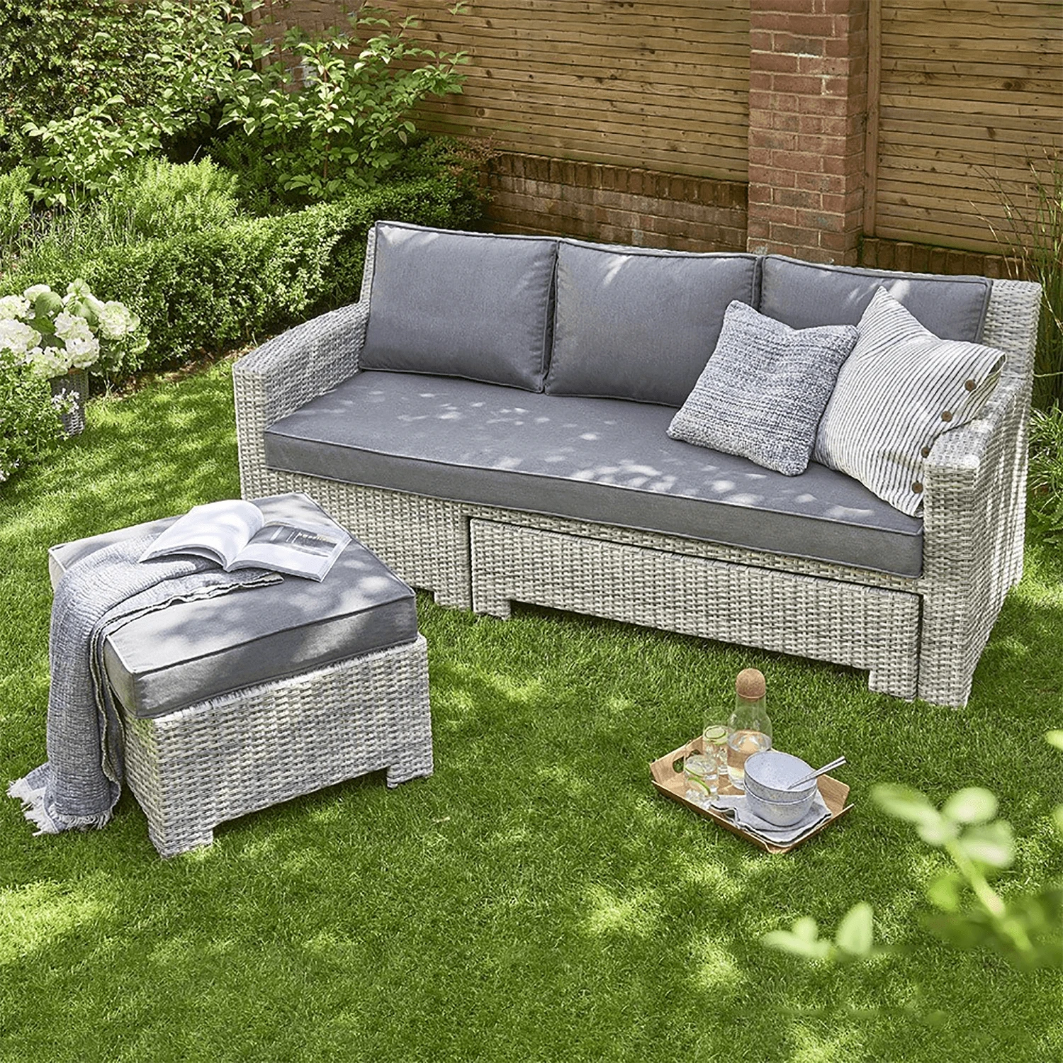 Norfolk Leisure Oxborough Sofa Daybed In Grey 2 Norfolk Leisure Oxborough Sofa Daybed In Grey - Image 2