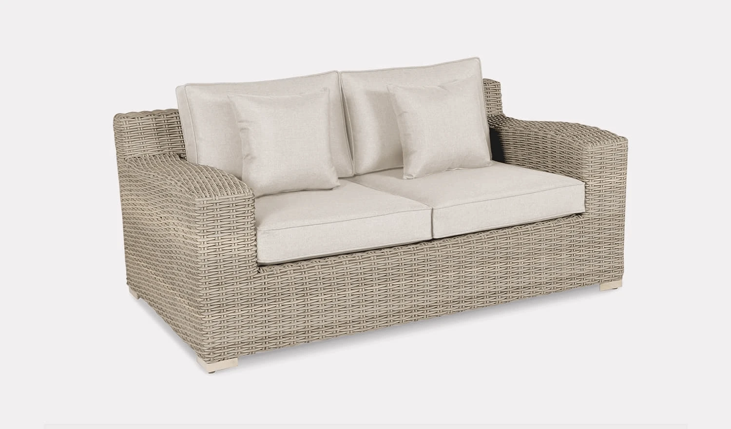 Kettler Palma Luxe 2 Seat Sofa In Oyster And Stone 1 Kettler Palma Luxe 2 Seat Sofa In Oyster And Stone