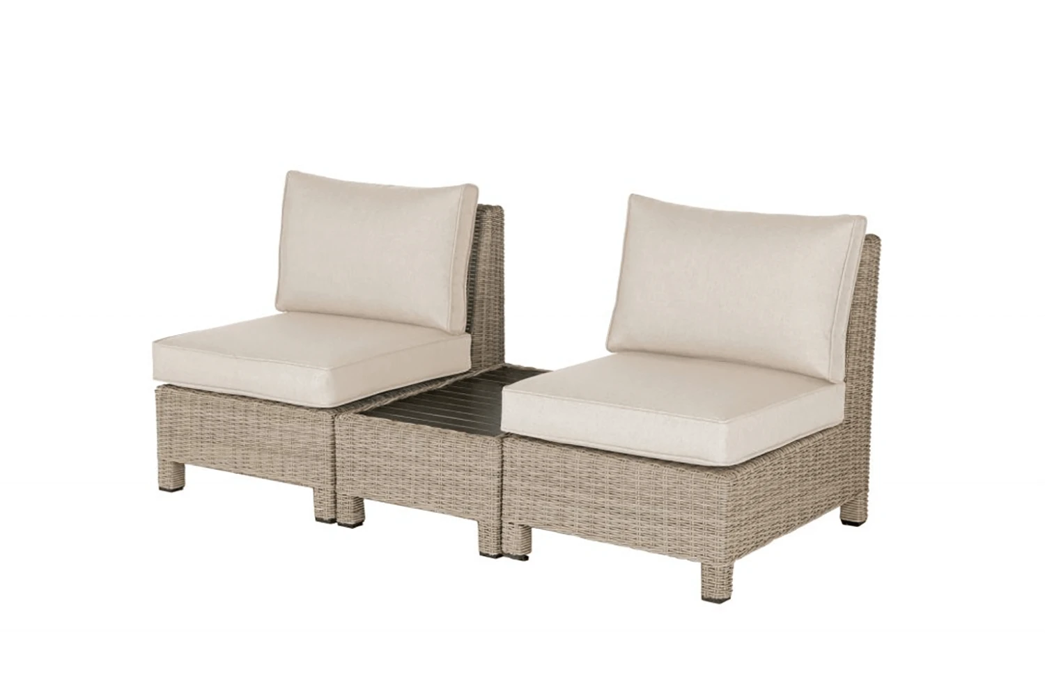 Kettler Palma Low Companion Set In Oyster And Stone 2 Kettler Palma Low Companion Set In Oyster And Stone - Image 2