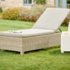 Kettler Palma Lounger In Oyster And Stone
