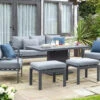 Norfolk Leisure Titchwell Lounge Set With Gas Adjustable Table In Anthracite