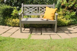 Winawood Speyside 2 Seater Wood Effect Garden Bench In Stone Grey -Cheap Hozelock || Kettler || Bosch Store l winawood speyside 2seater stone grey 3