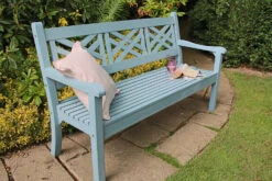 Winawood Speyside 3 Seater Wood Effect Garden Bench In Blue 5 Winawood Speyside 3 Seater Wood Effect Garden Bench In Blue -Cheap Hozelock || Kettler || Bosch Store l winawood speyside 3seater powder blue 3