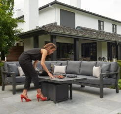 LIFE Timber Aluminium Corner Sofa Set In Lava / Carbon - No Extension 10 LIFE Timber Aluminium Corner Sofa Set In Lava / Carbon - No Extension -Cheap Hozelock || Kettler || Bosch Store life timber lava carbon low table giant