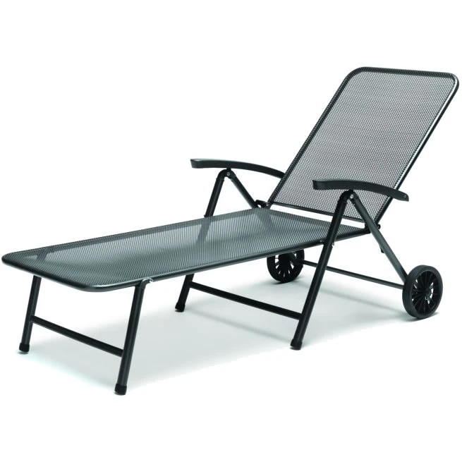 Kettler Novero Sunlounger With Cushion In Slate 2 Kettler Novero Sunlounger With Cushion In Slate - Image 2