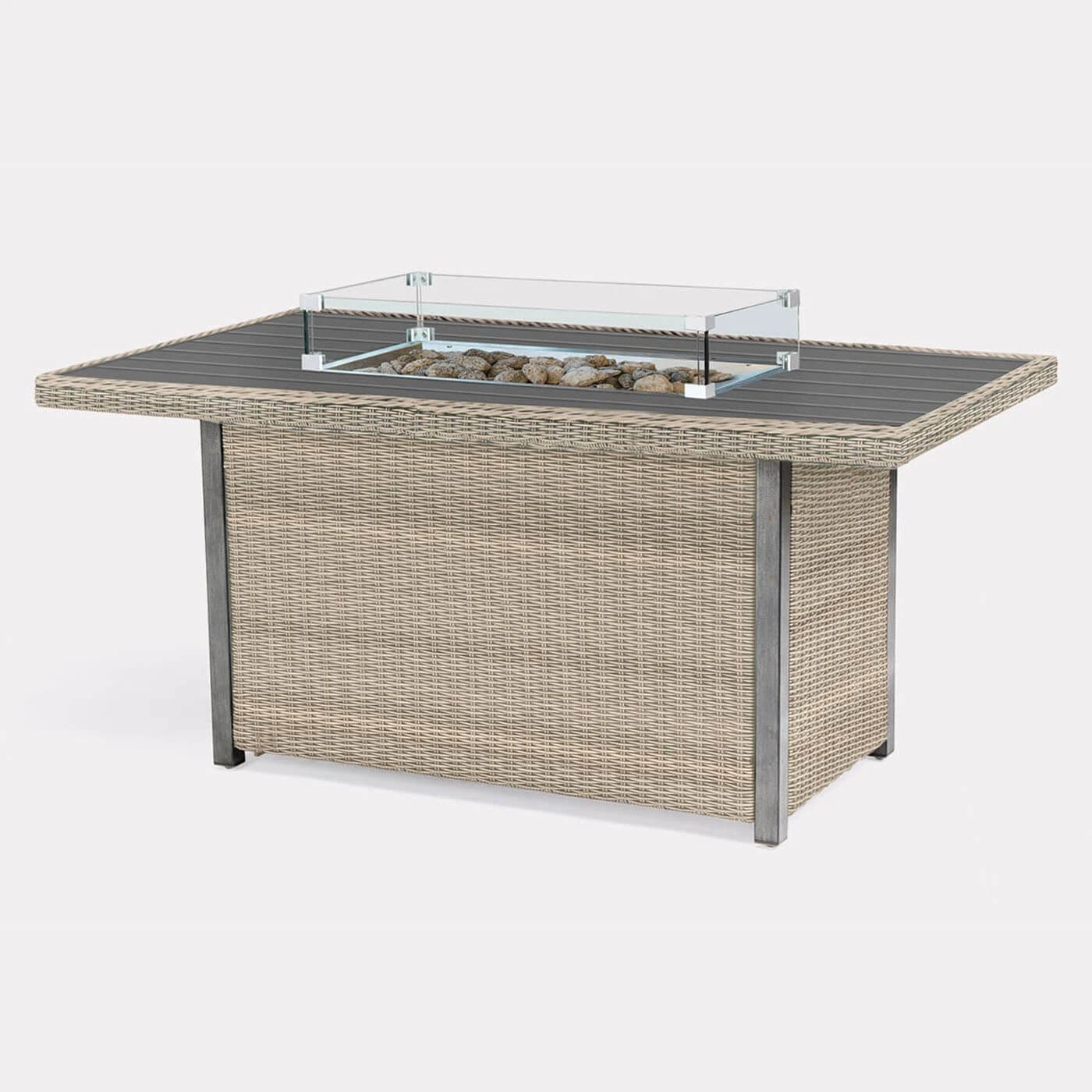 Kettler Palma Left Hand Corner Sofa With Fire Pit Table In Oyster And Stone 3 Kettler Palma Left Hand Corner Sofa With Fire Pit Table In Oyster And Stone - Image 3