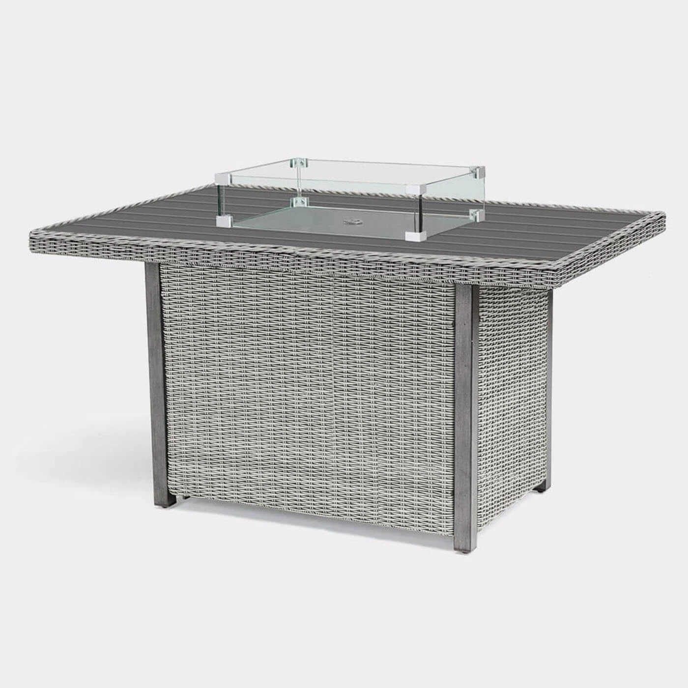 Kettler Palma Mini Corner Fire Pit Set In White Wash / Taupe 5 Kettler Palma Mini Corner Fire Pit Set In White Wash / Taupe - Image 5