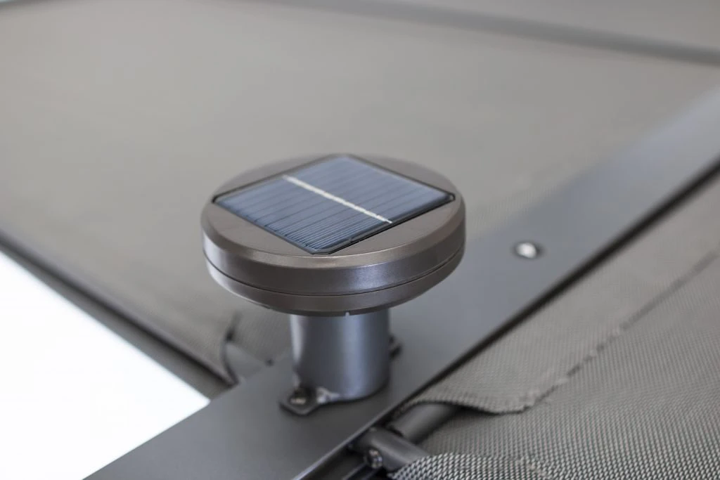 Kettler Deluxe 3 X 3.5m Aluminium Panalsol (with LED Solar Lights) 3 Kettler Deluxe 3 X 3.5m Aluminium Panalsol (with LED Solar Lights) - Image 3