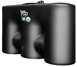700 Litre Rainwater Harvester - Triplo 700 Black 1 700 Litre Rainwater Harvester - Triplo 700 Black