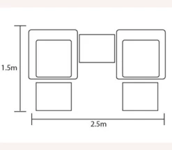 Hartman Vienna Reclining Companion Set - Xerix/Slate -Cheap Hozelock || Kettler || Bosch Store vienna comp