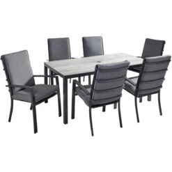 Hartman Vienna 6 Seat Rectangular Dining Set In Xerix / Slate -Cheap Hozelock || Kettler || Bosch Store vienna rectangular dining set studio giant
