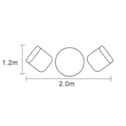 Hartman Westbury Bistro Set In Ash / Slate -Cheap Hozelock || Kettler || Bosch Store westbury bistro footprint20giant