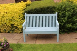 Sandwick Winawood 3 Seater Wood Effect Garden Bench - Blue