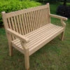 Sandwick Winawood 4 Seater Wood Effect Garden Bench - Teak Finish